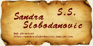 Sandra Slobodanović vizit kartica